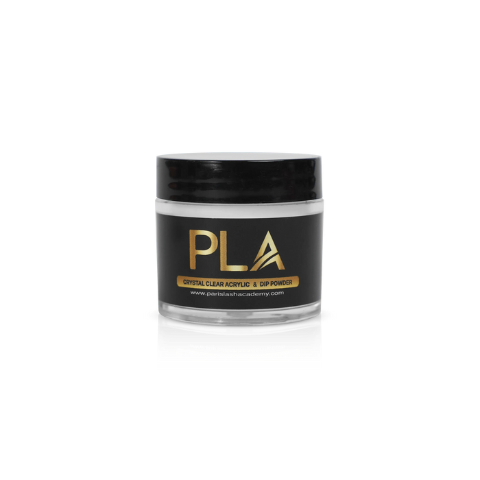Acrylic Powder from Paris Lash Academy — (clear acrylic powder, 18g jar, front view)