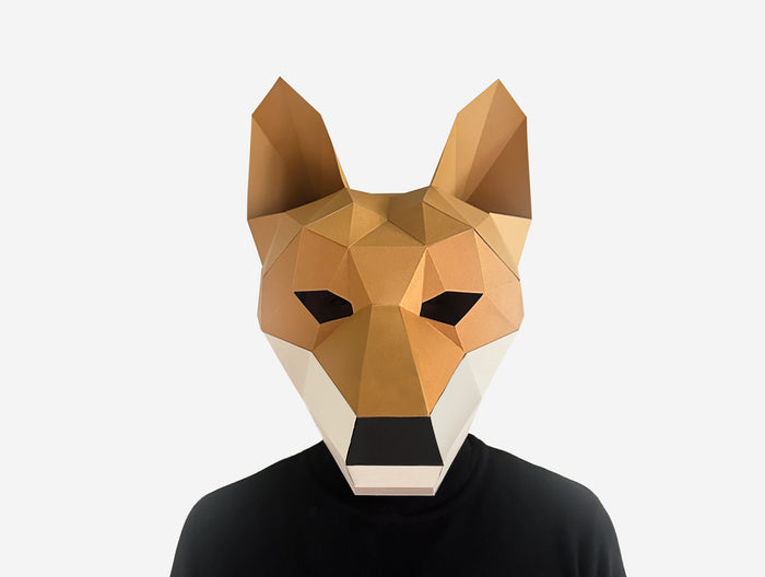 Dingo Mask <br> DIY Paper Mask Template