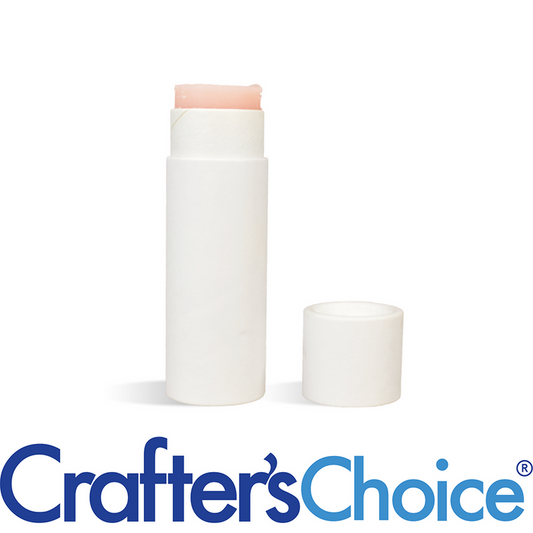 0.3 oz White Paperboard Lip Tube & Cap Set - Push Up
