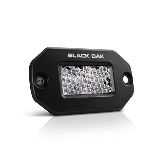 2 Inch Marine Flush Mount Diffused Spreader Light - Black Housing