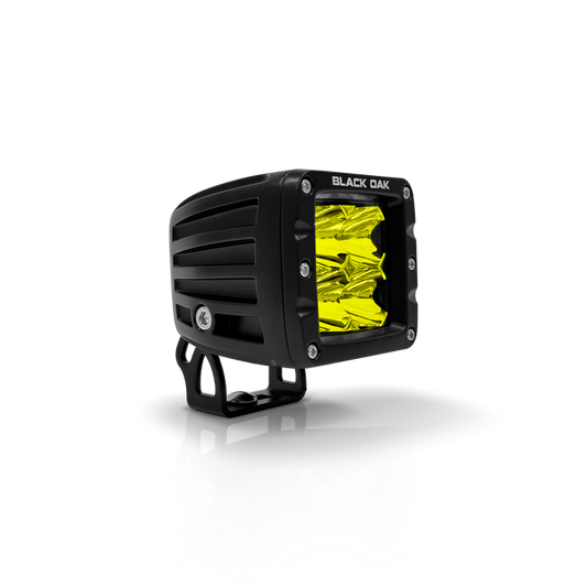 2 Inch Yellow LED Fog Light - Pro Series 3.0 - Spot or Flood (40W)