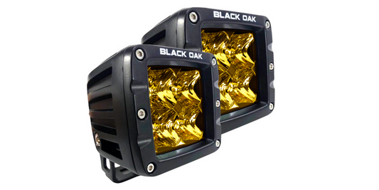 2 Inch Yellow LED Fog Light [Pair] - Pro Series 3.0 - Spot or Flood (40W)