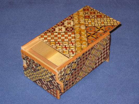 5 Sun 13 Step Yosegi Japanese Puzzle Box   By Mr. Oka