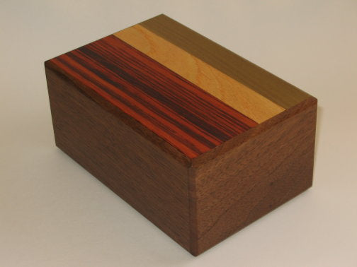 5 Sun 18 Step Natural Wood Japanese Puzzle Box     By Mr. Oka