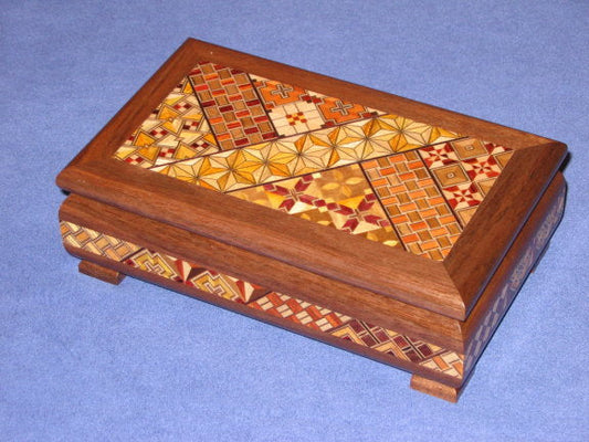 5.5 Sun Yosegi Zaiku Japanese   Jewelry Box