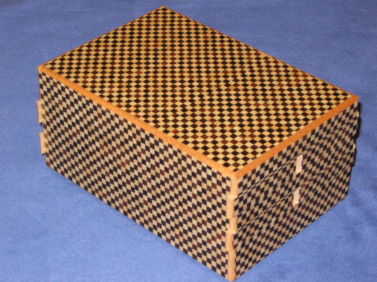 6 Sun 54 + 1 Step Ichimatsu Puzzle Box  By Mr. Yamanaka