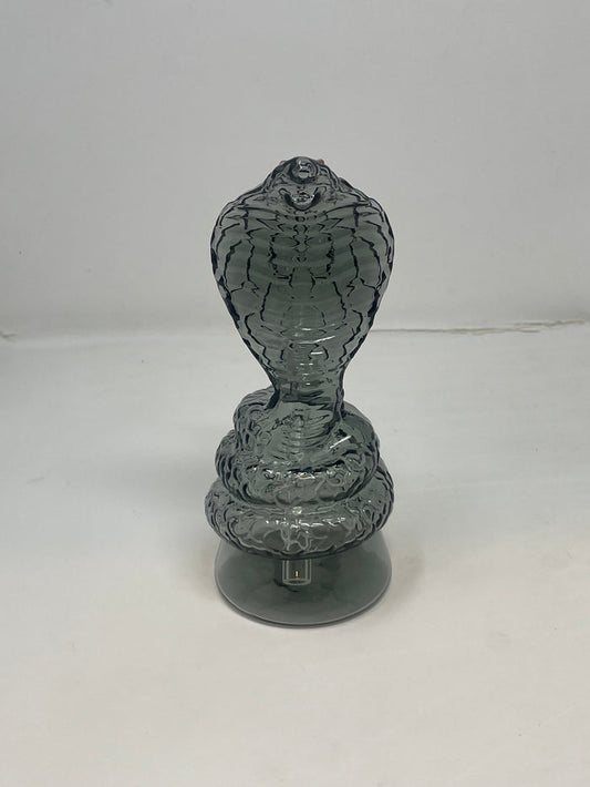 6" Thick Glass Bong Cobra Snake Design Downstem with Bowl attached