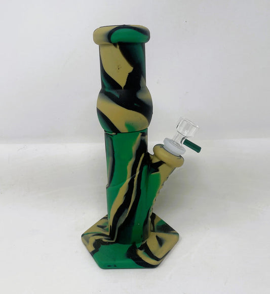 9" Thick Silicone Detachable & Unbreakable Bong includes 14mm Bowl