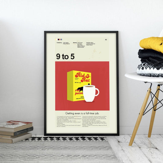 9 to 5 - Rid-O-Rat | 12"x18" or 18"x24" Print only