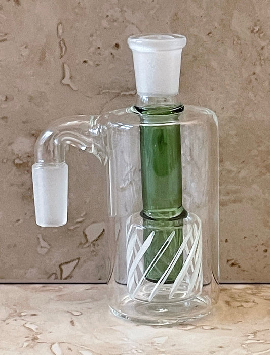 90 Degree 14mm Male Thick Glass Ash Catcher