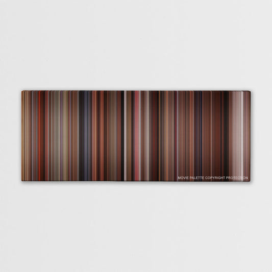 A Time to Kill color palette canvas print: thousands of thin vertical stripes of color