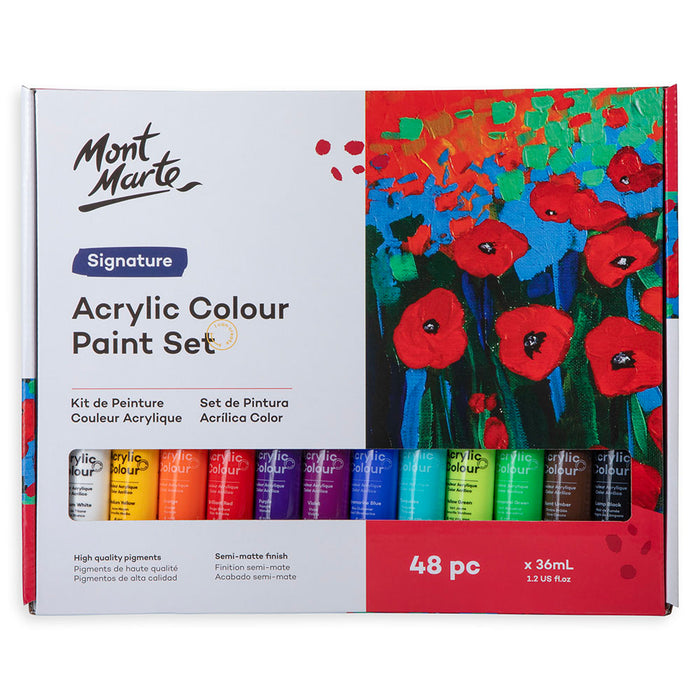 Acrylic Colour Paint Set Signature 48pc x 36ml (1.2 US fl.oz)