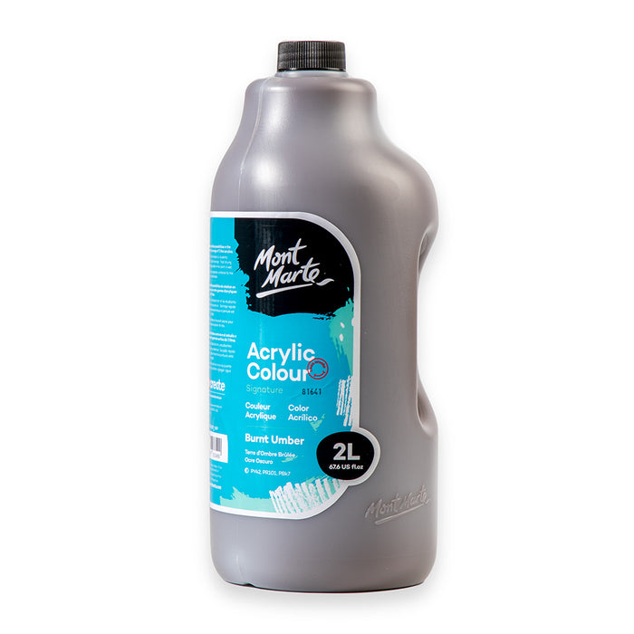 Acrylic Colour Paint Signature 2L (67.6 US fl.oz) Bottle – Burnt Umber