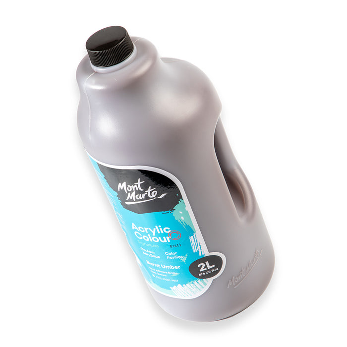 Acrylic Colour Paint Signature 2L (67.6 US fl.oz) Bottle – Burnt Umber