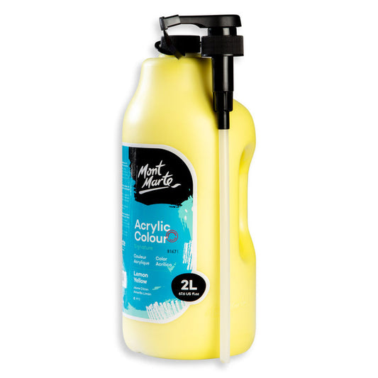 Acrylic Colour Paint Signature 2L (67.6 US fl.oz) Bottle – Lemon Yellow