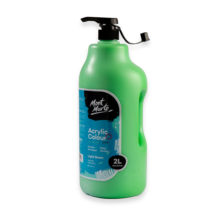 Acrylic Colour Paint Signature 2L (67.6 US fl.oz) Bottle – Light Green