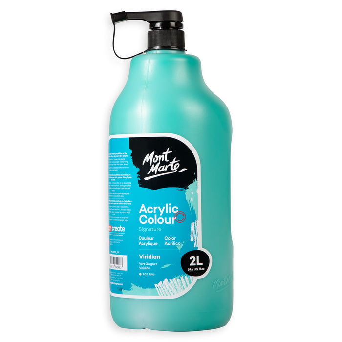 Acrylic Colour Paint Signature 2L (67.6 US fl.oz) Bottle – Viridian