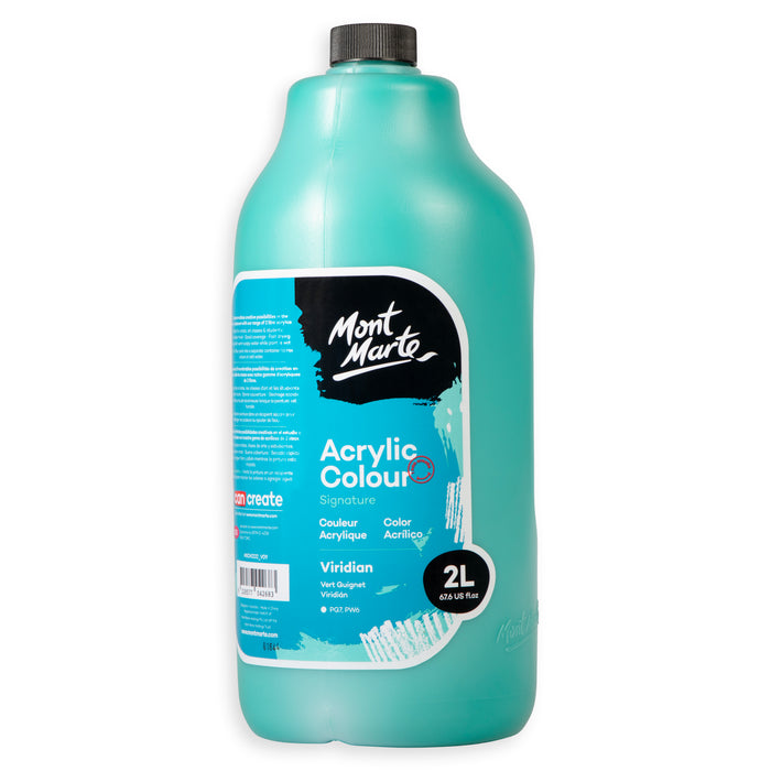 Acrylic Colour Paint Signature 2L (67.6 US fl.oz) Bottle – Viridian