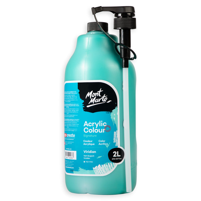 Acrylic Colour Paint Signature 2L (67.6 US fl.oz) Bottle – Viridian