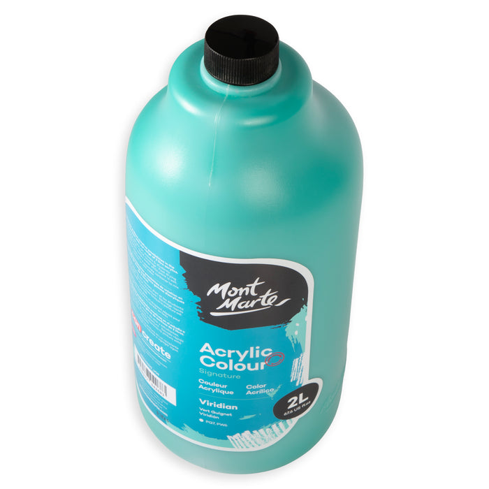 Acrylic Colour Paint Signature 2L (67.6 US fl.oz) Bottle – Viridian