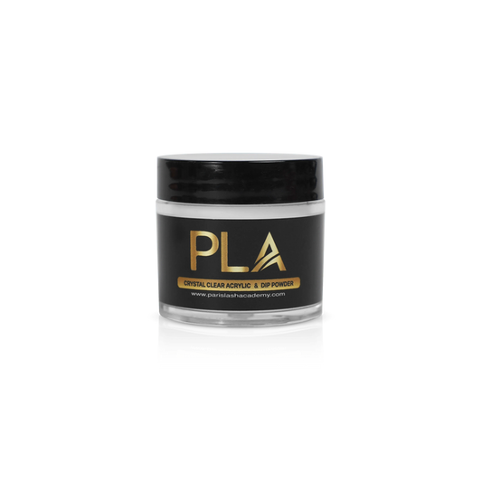 Acrylic Powder from Paris Lash Academy — (clear acrylic powder, 18g jar, front view)
