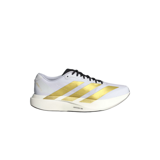 Adidas Adizero EVO SL Woven Shoes - Cloud White / Matte Gold / Core Black