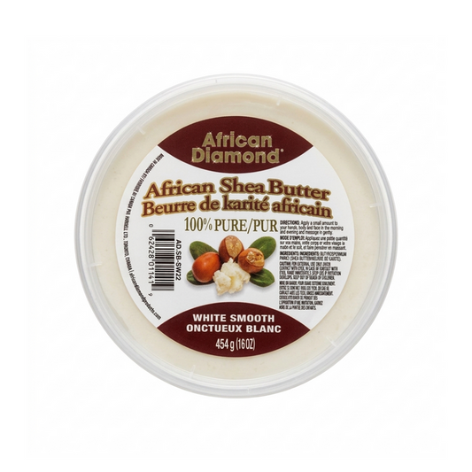 African Diamond Shea Butter [White Smooth] 16oz