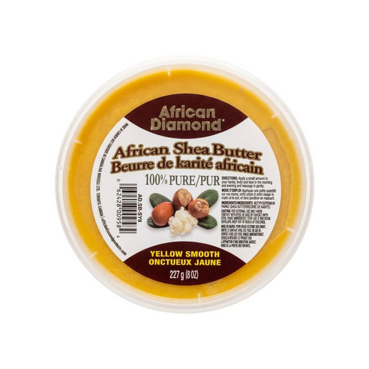African Diamond Shea Butter [Yellow Smooth] 8oz