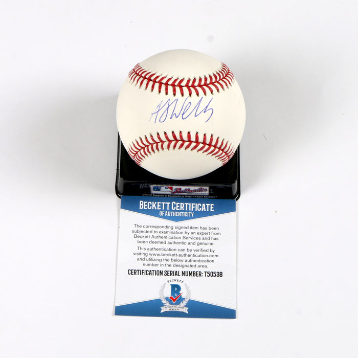Alex Wells Signed Baseball Baltimore Orioles