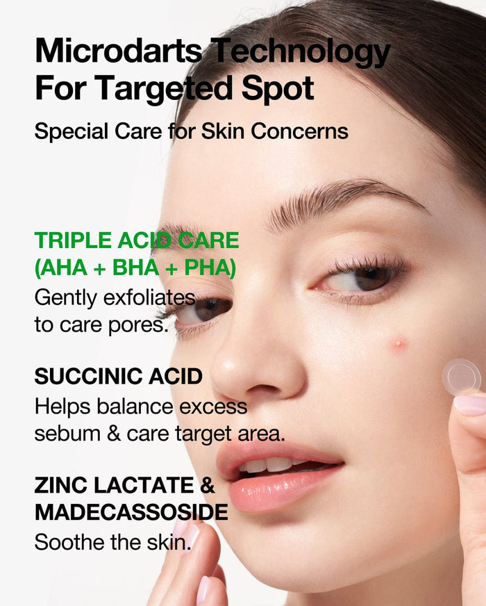 Anua Triple Acid Spot Care Microdart Patch (12 Patches) رقعة أنوا تريبل أسيد للعناية بالبقع - Princess Cosmetics Qatar