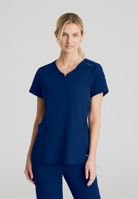 Aura Top - Navy - Grey's Anatomy Scrubs