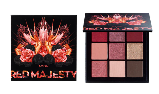 Avon Wonderland Eyeshadow Palette - Red Majesty - Look Fiery Beauty