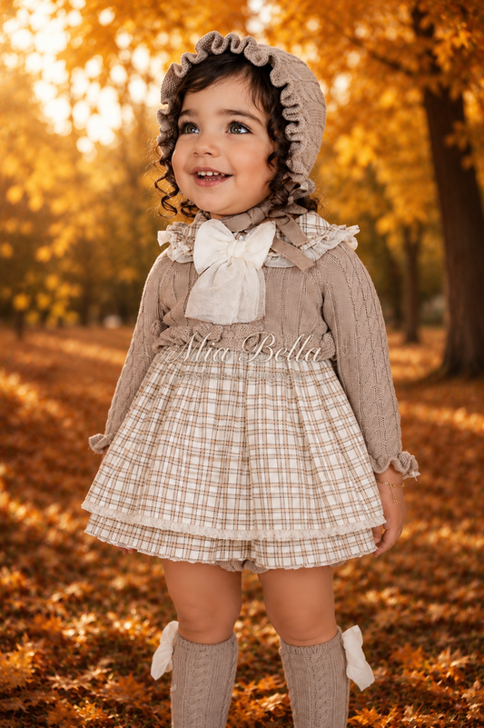 AW Rahigo Baby Dress and Pants Soft beige