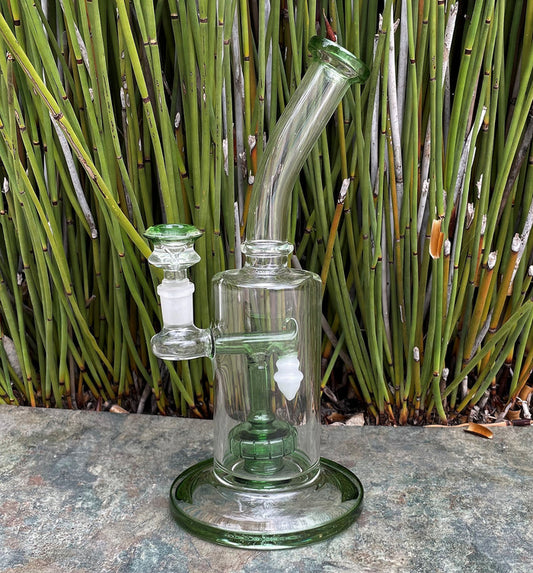 Awesome! 9.5" Thick Glass Rig Shower Perc includes 14mm Bowl