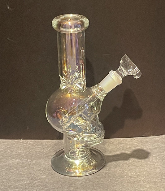 Awesome Thick Shimmering Clear Water Ring Skull Design