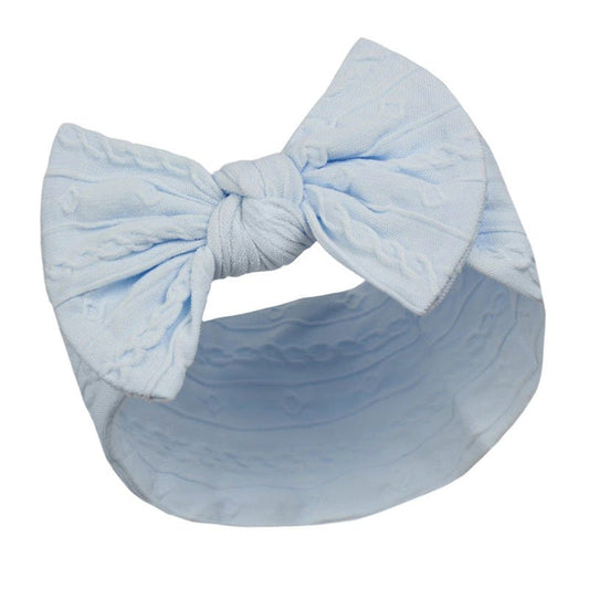 BABY BLUE CABLE HEADBAND