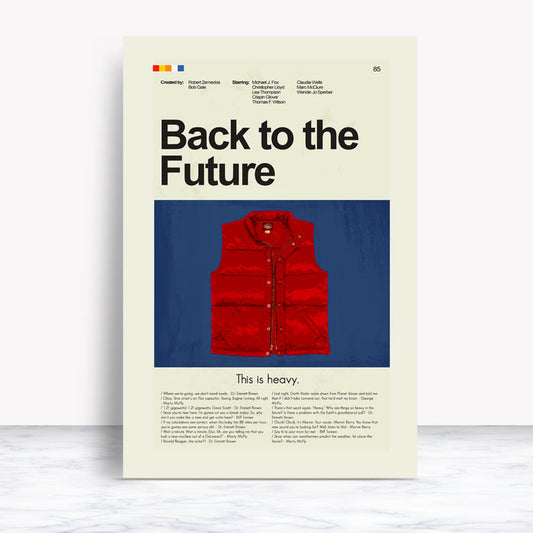 Back to the Future - Marty's Puff Vest | 12"x18" or 18"x24" Print only