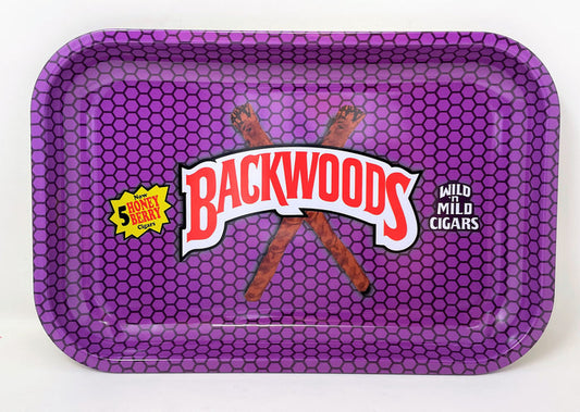 Backwoods Honey Berry Design Large Metal Rolling Tray