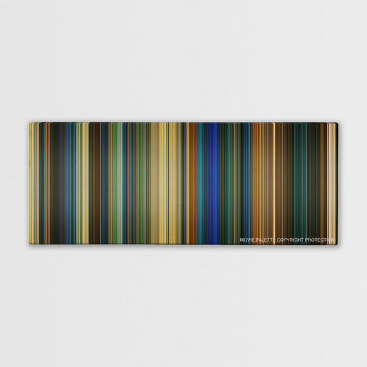 Bad Boys for Life color palette canvas print: thousands of thin vertical stripes of color