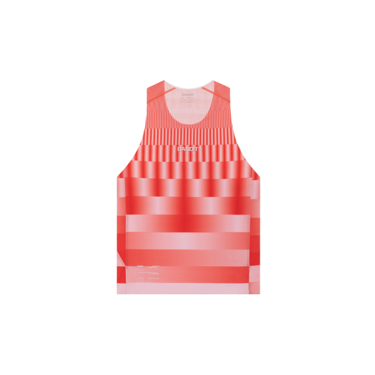 Bandit Men's CoolGrid™ Training Singlet with Flopack™ - Growing Grid - Poppy