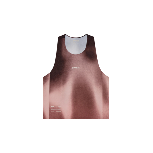 Bandit Men's Specter™ Shorty Race Singlet - Cacao Wave Print
