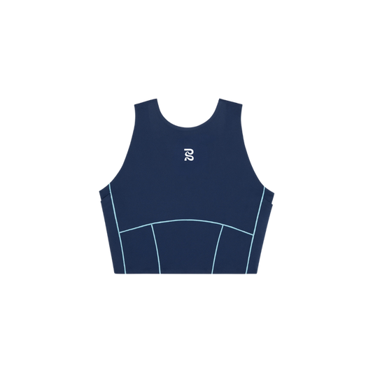 Bandit W Stamina Crop with Merrow Edge Navy / Vintage Blue