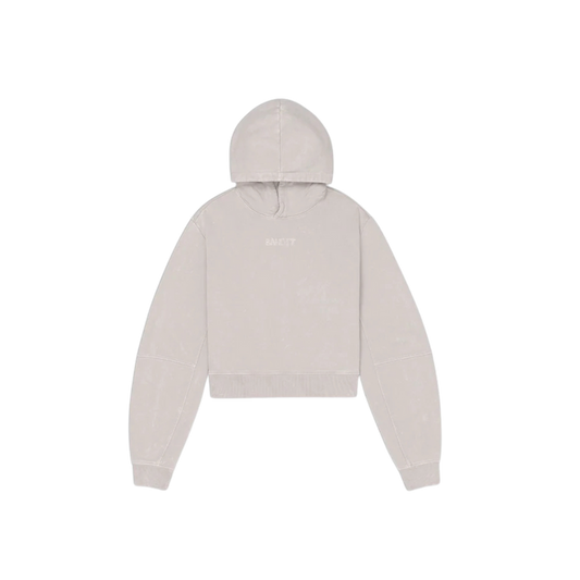 Bandit Women's Stitch Logo Cropped Hoodie - Ash