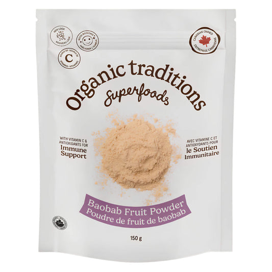 Package of Organic Traditions Baobab Fruit Powder 150g