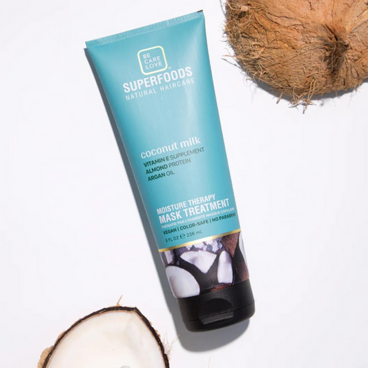 Be Care Love - Superfoods - Moisture Therapy Mask Treatment, Coconut Milk - 236 ml.