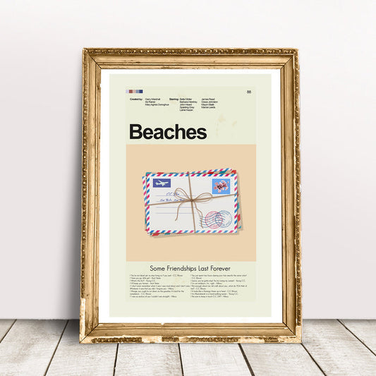 Beaches Inspired Mid-Century Modern Print | 12"x18" or 18"x24" Print only