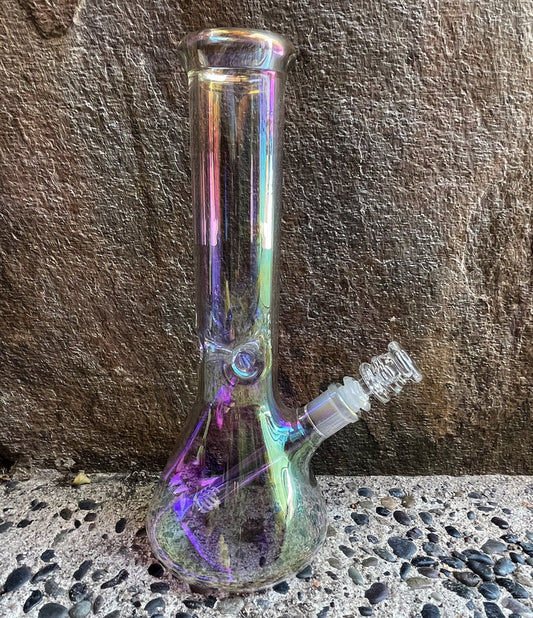 Beautiful Thick Shimmering Glass 12" Beaker Bong