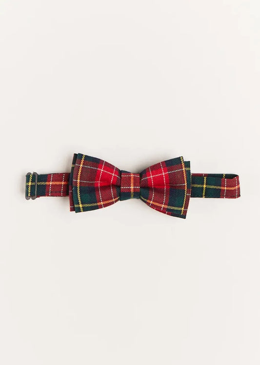 Belgravia Tartan Bow Tie in Red HAIR ACCESSORIES from Pepa London