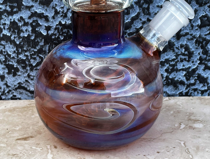 Best 11.5" Thick Glass Bong Ice Catcher 14mm Male Thick Glass Diamond Bowl