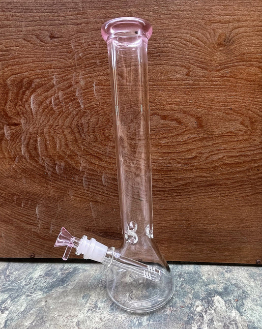 Best 12" Thick Glass Beaker Bong 14mm Male Bowl with Screen Built in